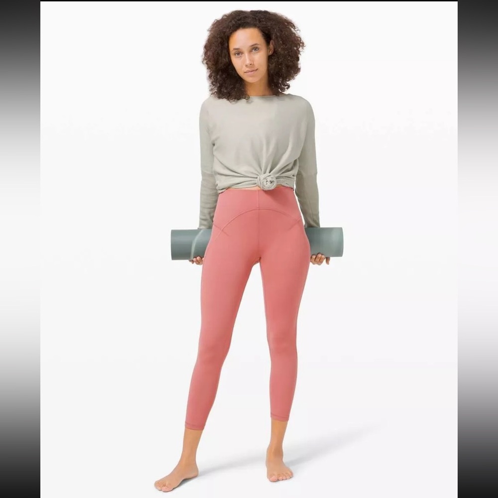 NWT Lululemon Unlimit High Rise Tight 25” *Keyhole Brier Rose Leggings size 10